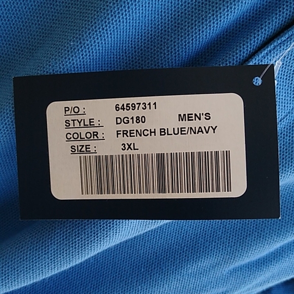 NWT Devon & Jones Men's Sporty Drytec 20 Performance Colorblock Polo - Size 3XL - Picture 6 of 8